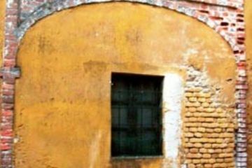 Villa Marzoni - Particolare dell'arcata originaria tamponata